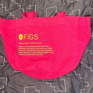 Figs shocking pink tote